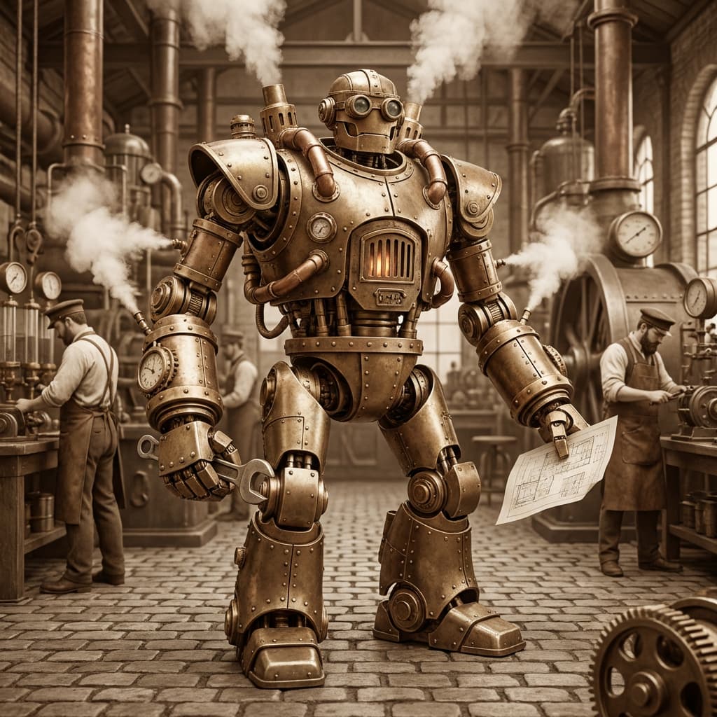 Steampunk machinery